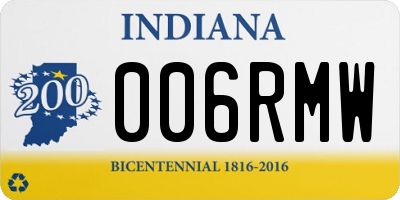 IN license plate 006RMW