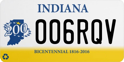 IN license plate 006RQV
