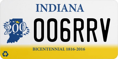 IN license plate 006RRV