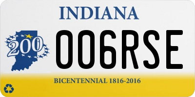 IN license plate 006RSE