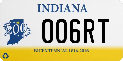 IN license plate 006RT