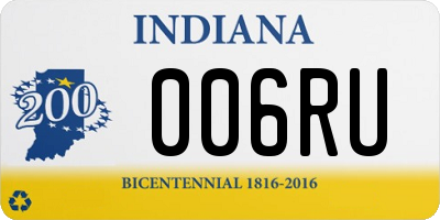 IN license plate 006RU