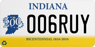 IN license plate 006RUY