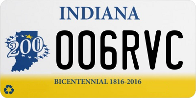 IN license plate 006RVC