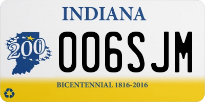 IN license plate 006SJM