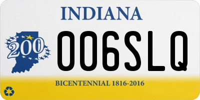 IN license plate 006SLQ