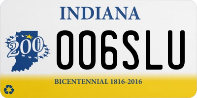 IN license plate 006SLU