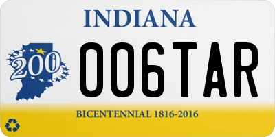 IN license plate 006TAR