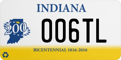 IN license plate 006TL