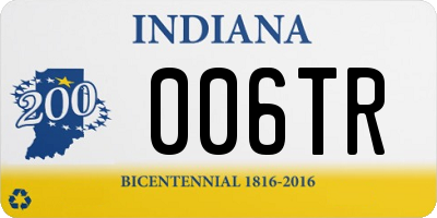 IN license plate 006TR