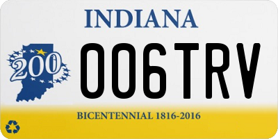 IN license plate 006TRV