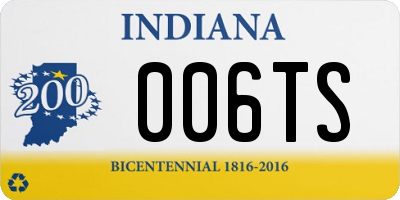 IN license plate 006TS