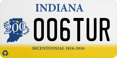 IN license plate 006TUR