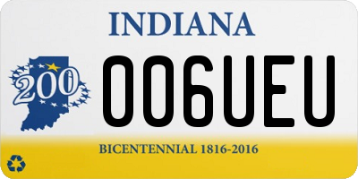 IN license plate 006UEU