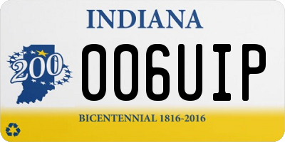 IN license plate 006UIP