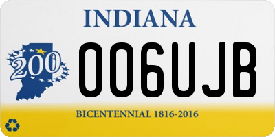 IN license plate 006UJB