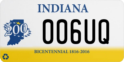 IN license plate 006UQ