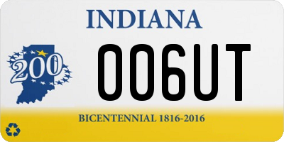 IN license plate 006UT