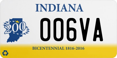 IN license plate 006VA