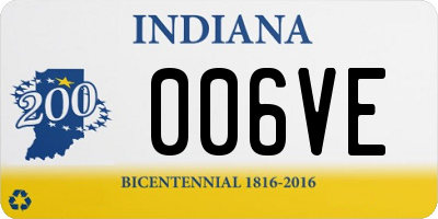 IN license plate 006VE