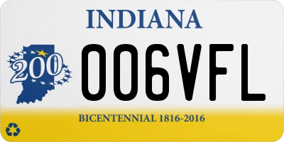 IN license plate 006VFL