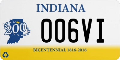 IN license plate 006VI