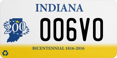 IN license plate 006VO