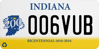 IN license plate 006VUB