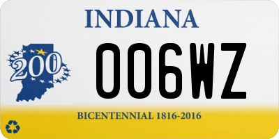 IN license plate 006WZ
