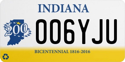 IN license plate 006YJU