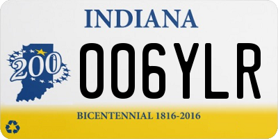 IN license plate 006YLR