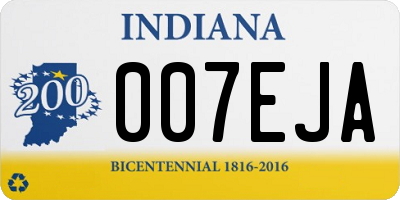 IN license plate 007EJA