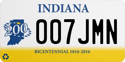IN license plate 007JMN