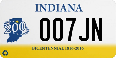 IN license plate 007JN