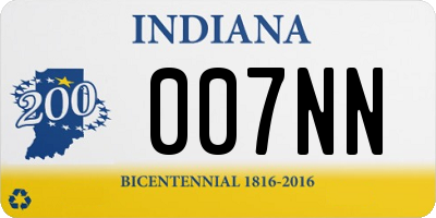 IN license plate 007NN