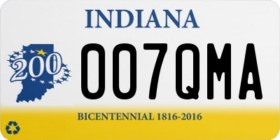 IN license plate 007QMA