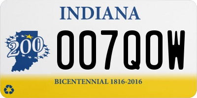 IN license plate 007QOW