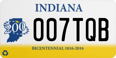 IN license plate 007TQB