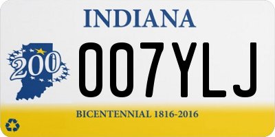 IN license plate 007YLJ