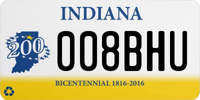 IN license plate 008BHU