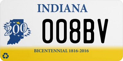 IN license plate 008BV