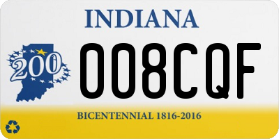IN license plate 008CQF