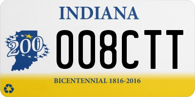 IN license plate 008CTT