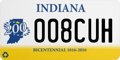 IN license plate 008CUH