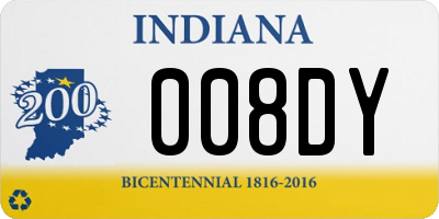 IN license plate 008DY