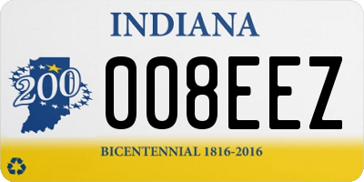 IN license plate 008EEZ