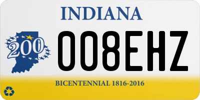 IN license plate 008EHZ