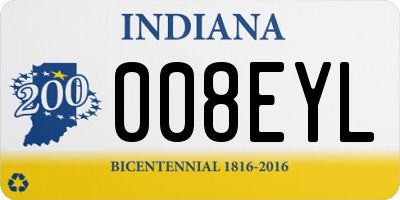 IN license plate 008EYL
