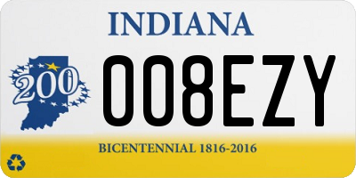 IN license plate 008EZY