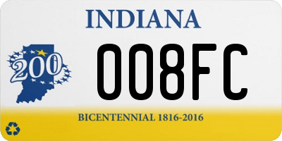 IN license plate 008FC